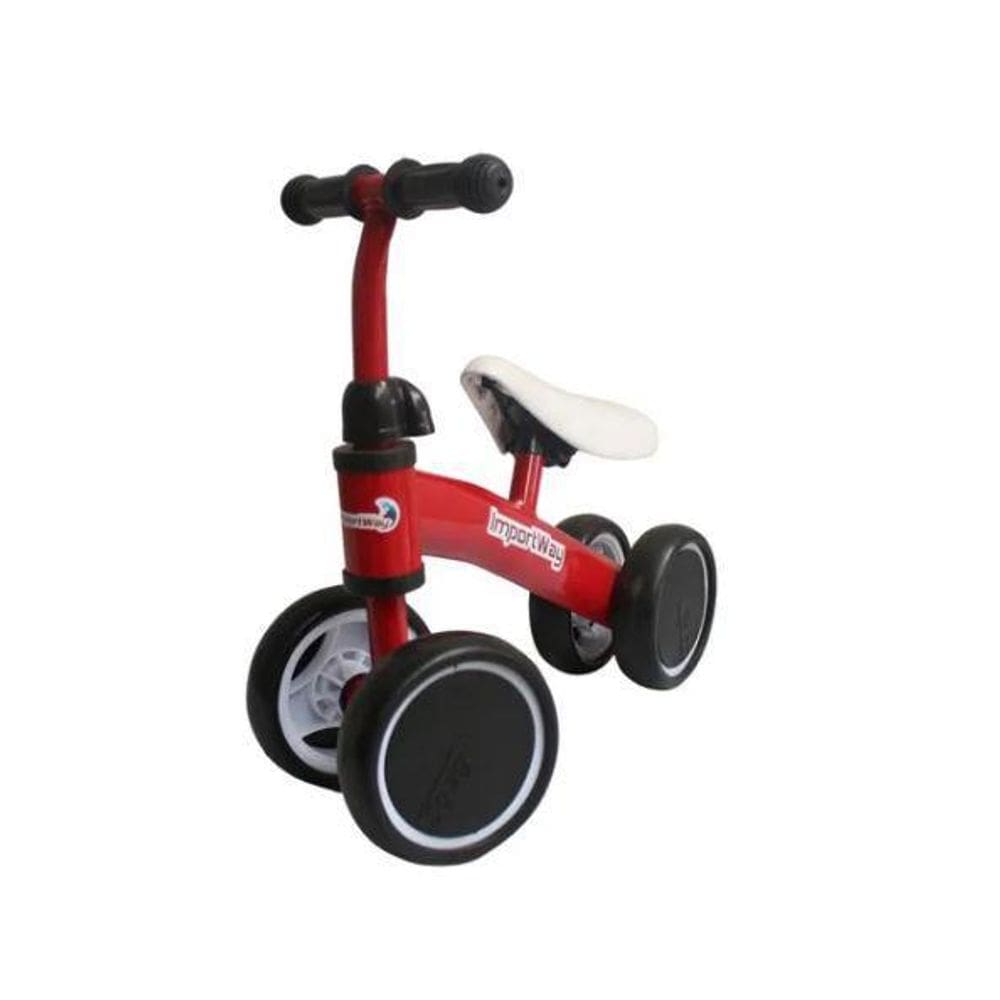 Triciclo Balance Andador Sem Pedal Equilíbrio Vermelho