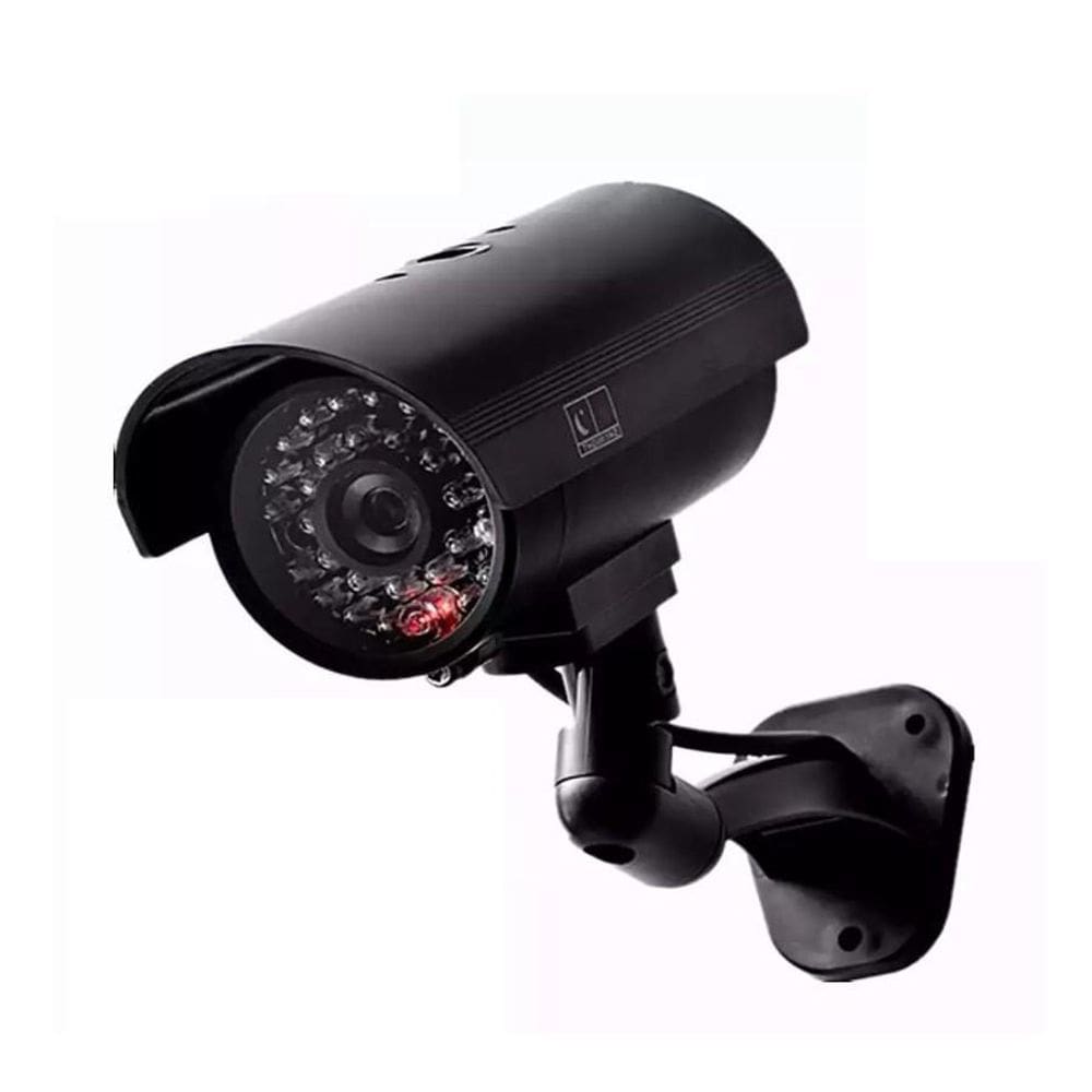 Câmera Falsa LED Infravermelho Placa CCTV