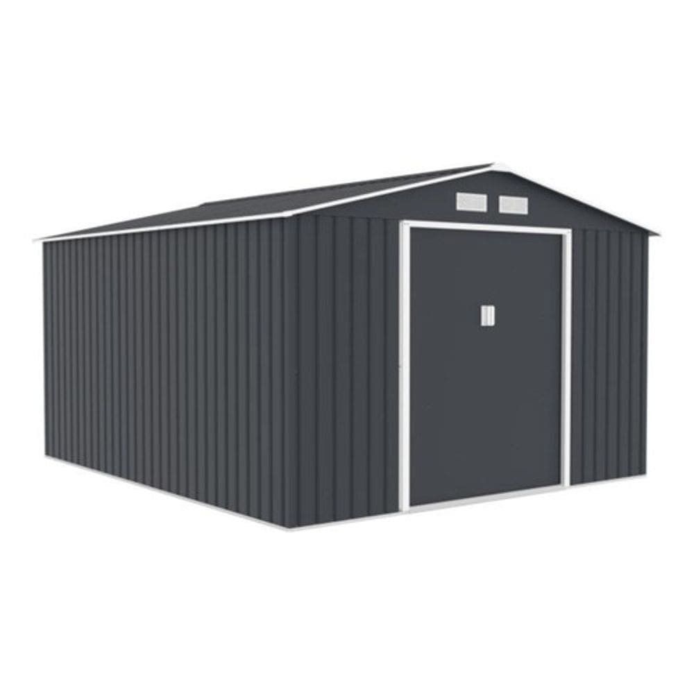 Deposito De Aco Casa Container Jardim Exterior 322x277x203cm Cor Cinza