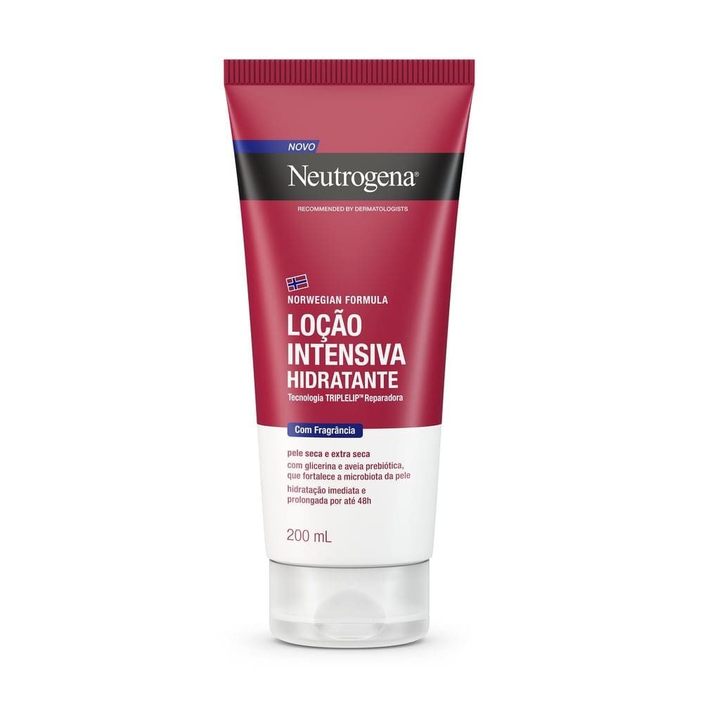 Loção Hidratante Corporal Intensivo Neutrogena Norwegian Pele Seca e Extra Seca com Perfume 200ml