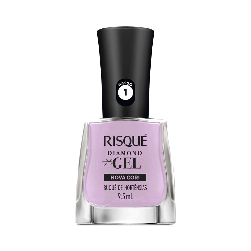 Esmalte Risqué Diamond Gel Nova Cor Buquê de Hortênsias 9,5ml
