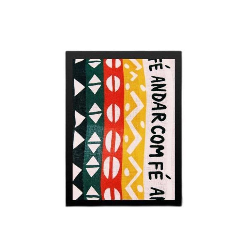 Quadro Andar Com Fé - Estampa 45X34Cm