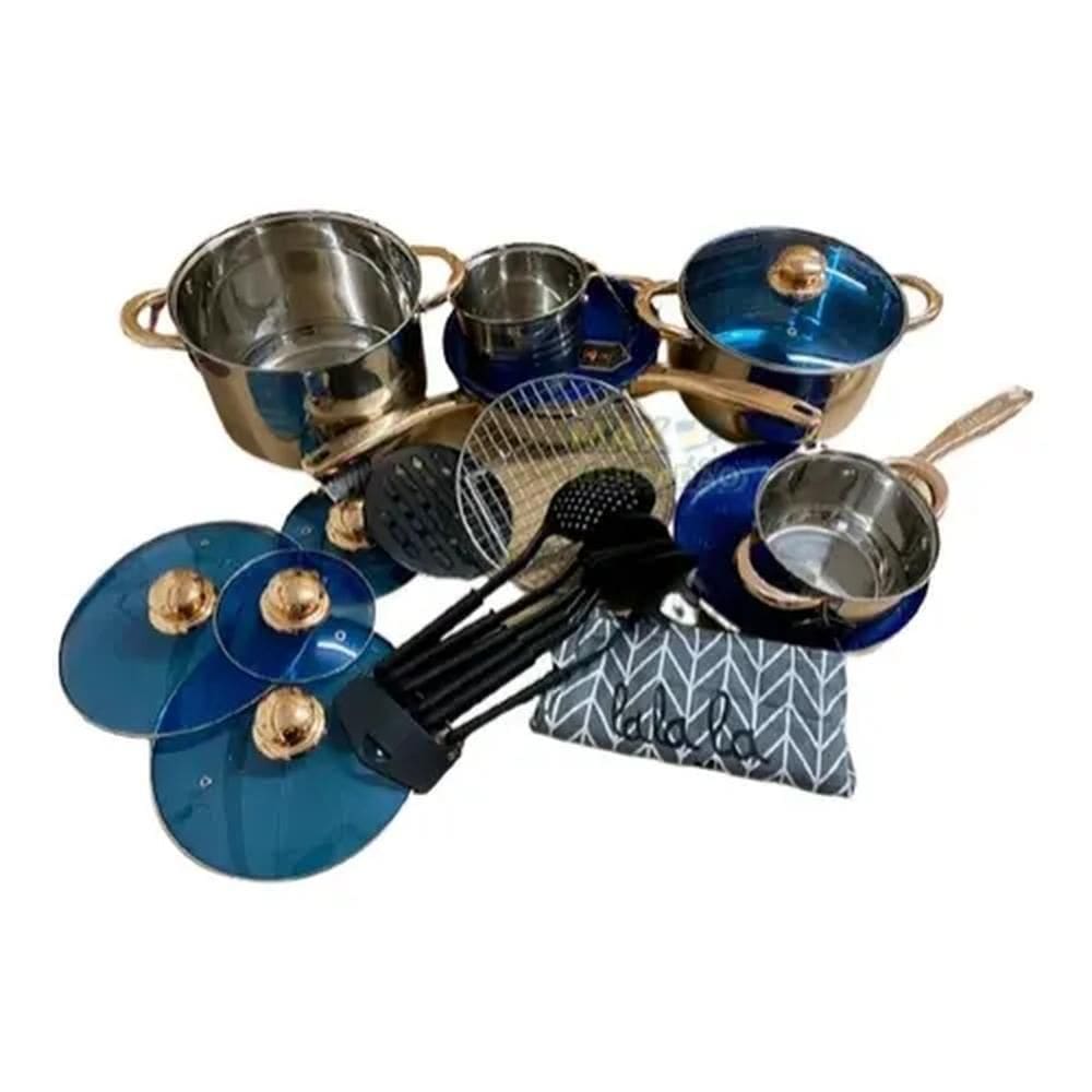 Panelas francesas aço cirúrgico 23 peças