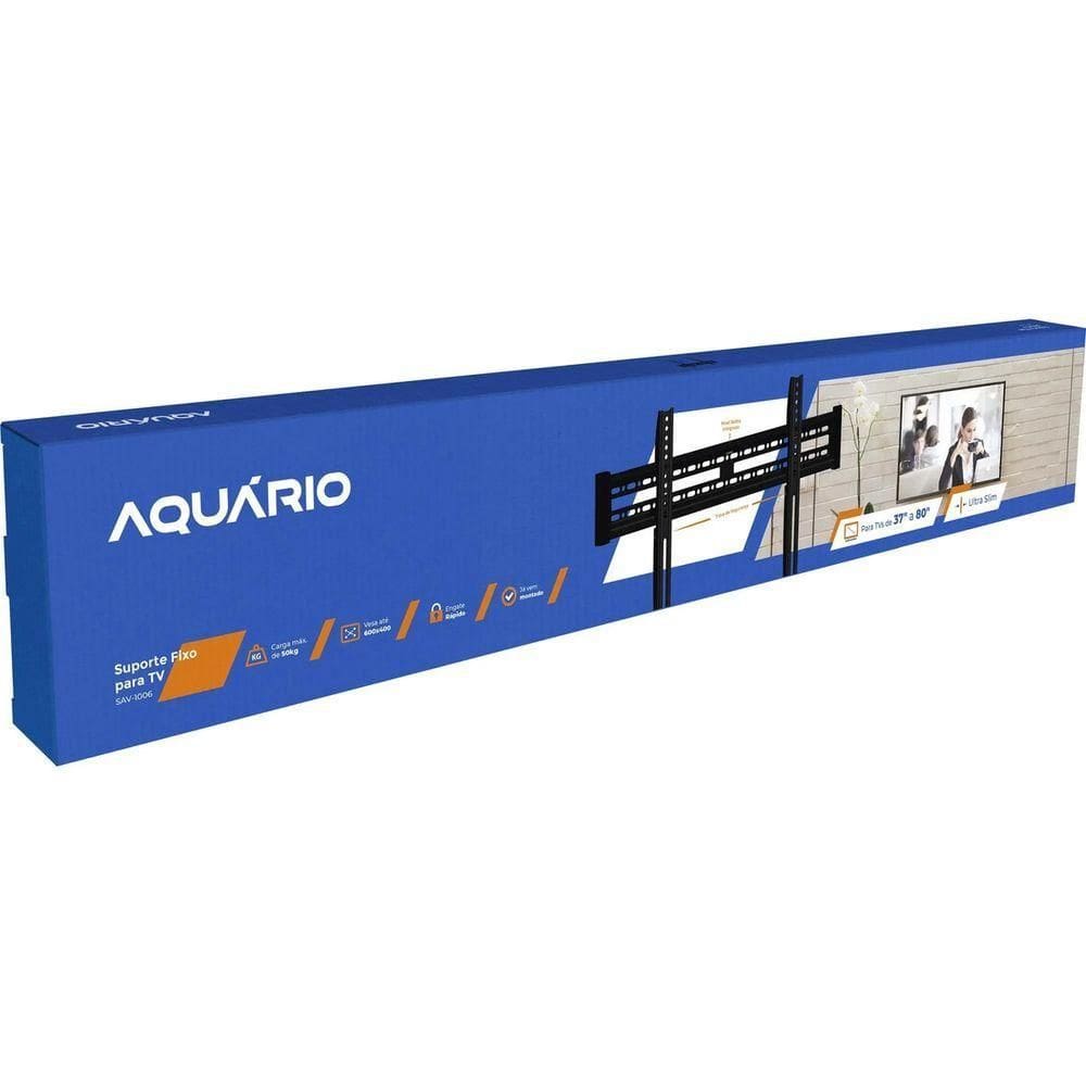 Suporte Para Tv Fixo Universal 37-80” Sav-1006 Aquário