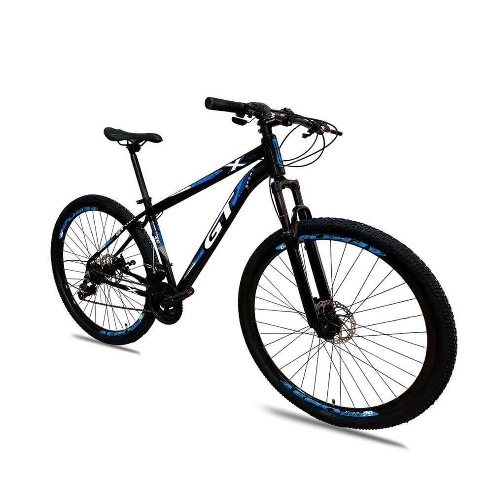 Bicicleta Aro 29 Alumínio Freio Hidráulico 24 Marchas Quadro 21 Azul