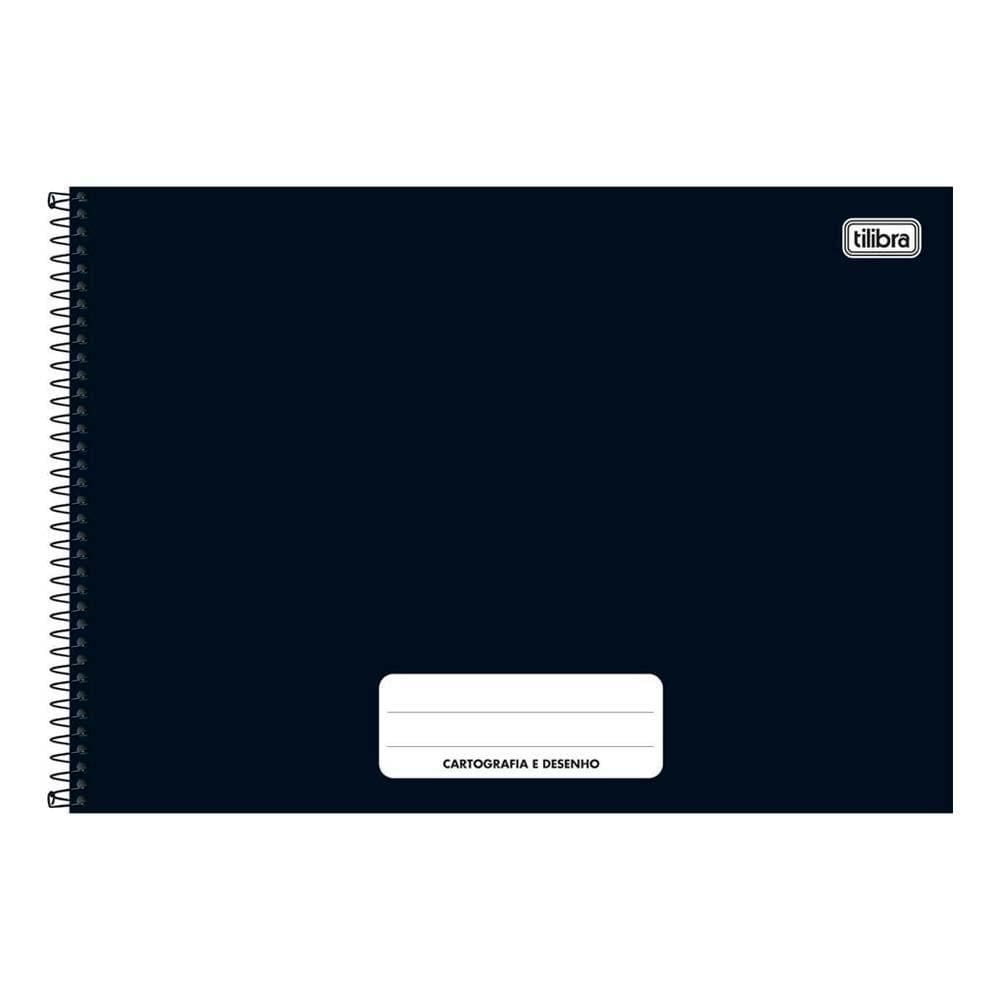 Caderno Cartografia E Desenho Pepper Preto 80 Folhas