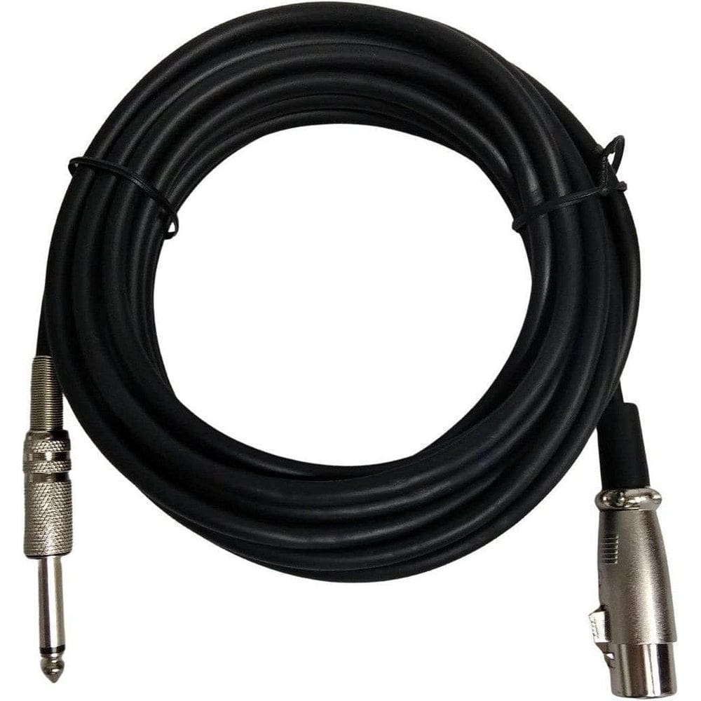 Cabo Para Microfone  P10 Mono Xlr 5 Metros