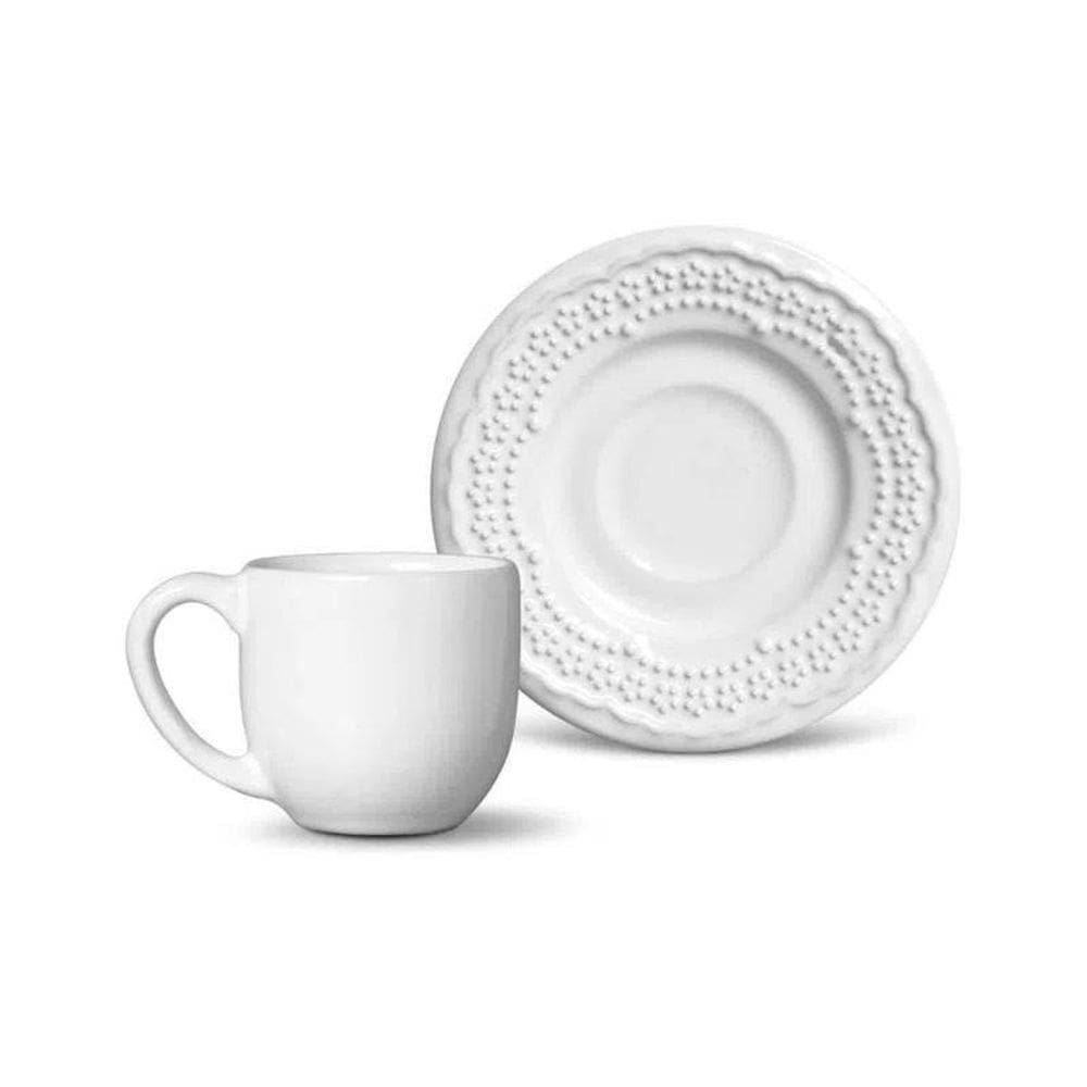 Xícara De Café Madeleine Branco - 72Ml