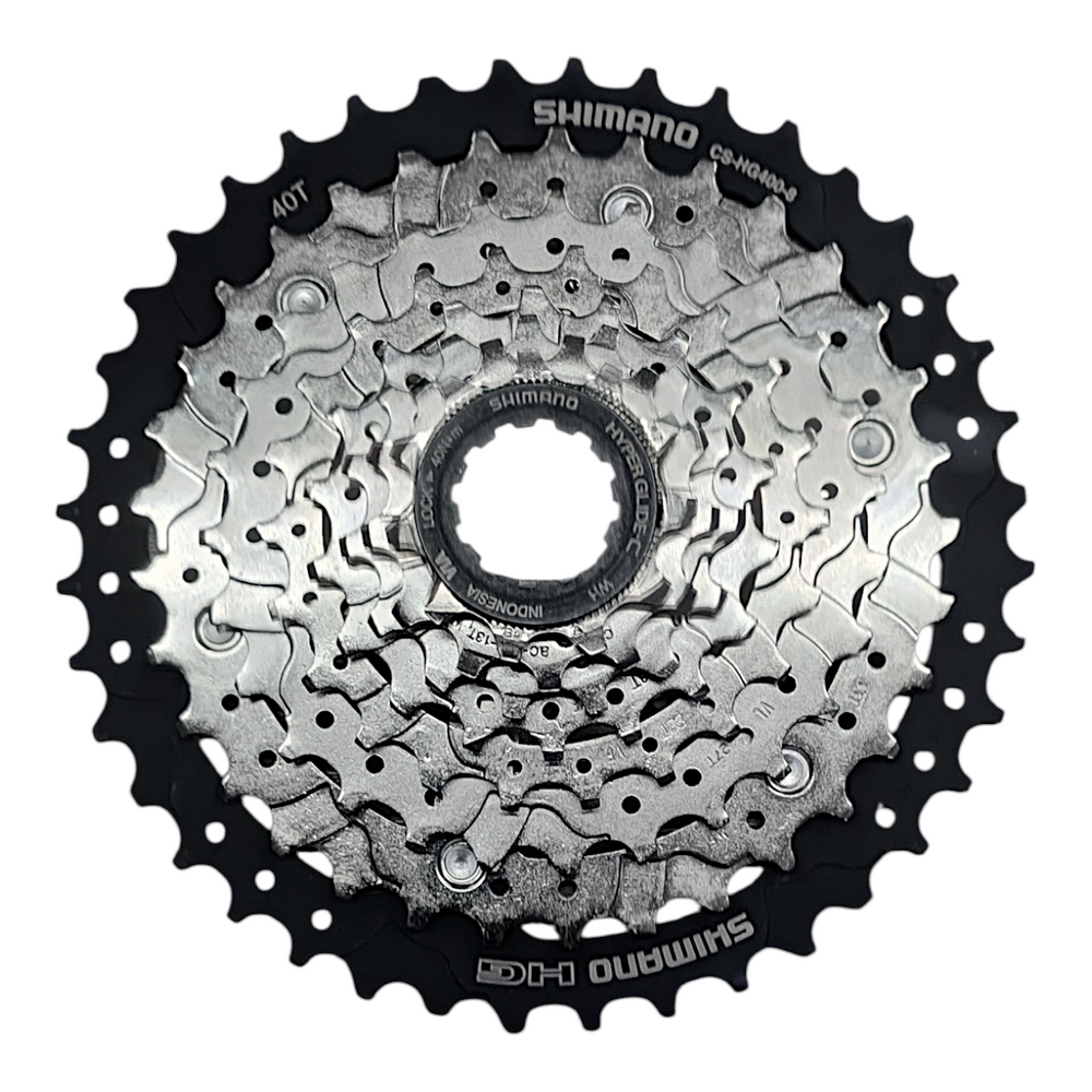 Cassete K7 Alivio CS-HG400 8V 11/40D Hyperglide Trocas Rápidas Aço Shimano