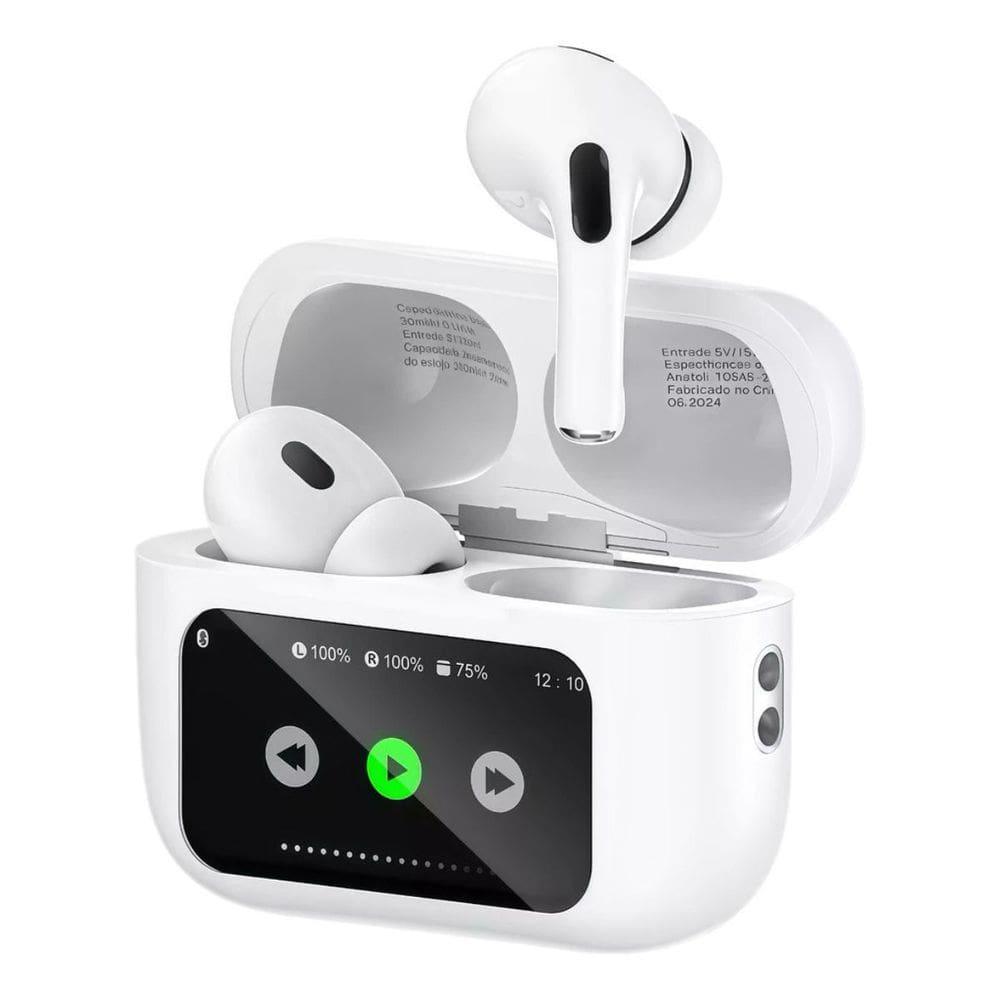 Fone A9pro Sem Fio Bluetooth V5.3 Touch Led Digital Com cancelamento de ruidos