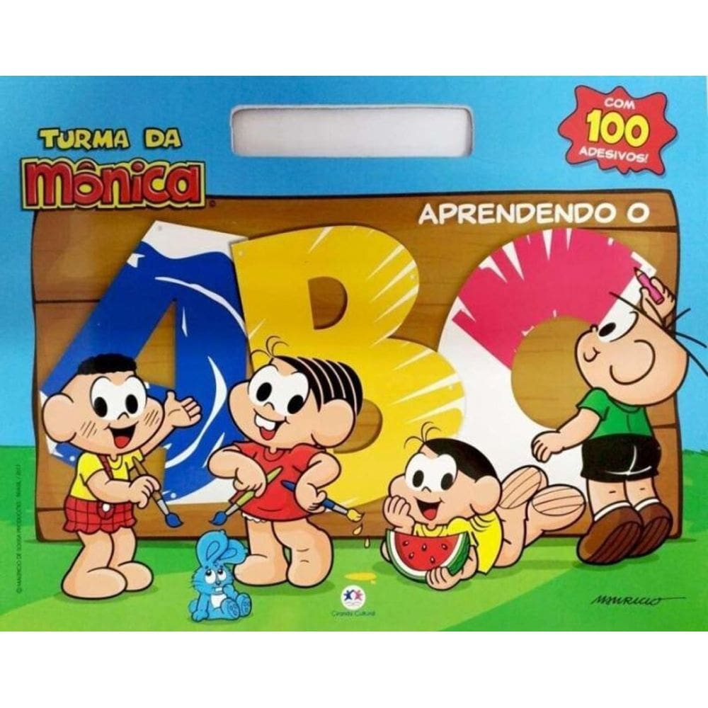 Turma Da Monica - Aprendendo Abc -C/ 100 Adesivos
