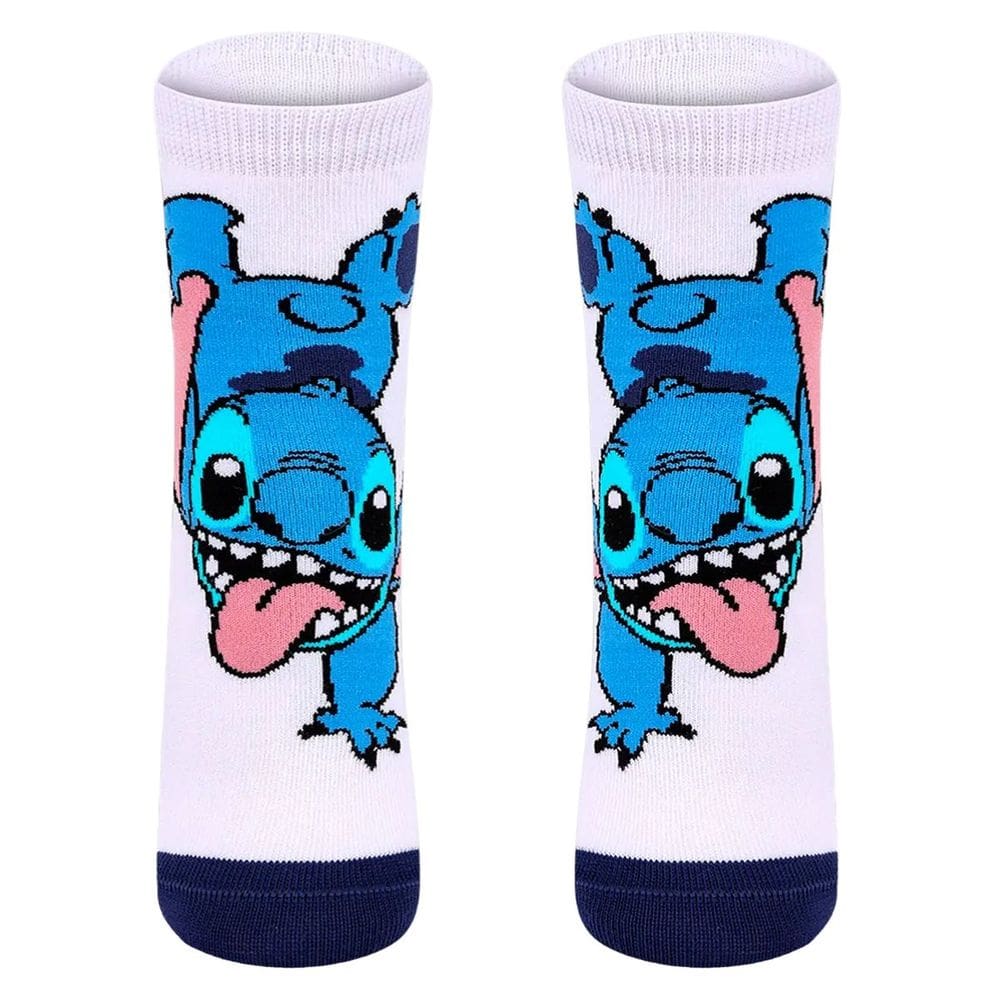 Meia Infantil Cano Médio Stitch Lupo