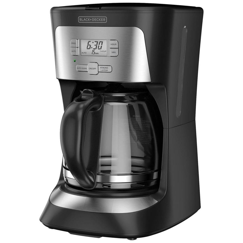Máquina de Café Cafeteira Programável Black+Decker 12 Xícaras, Função Auto Desligamento, Jarra de Vidro, Preta – 1,8 L, 1000 W