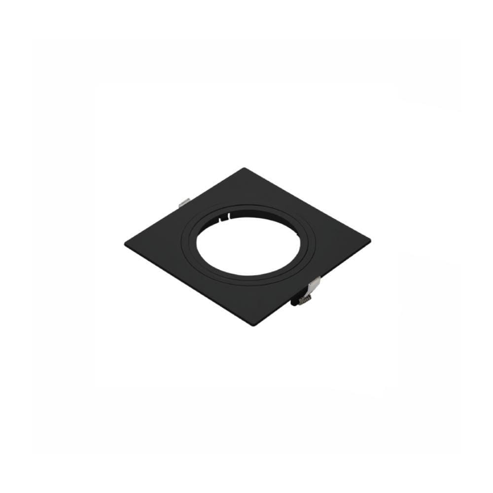 Spot De Embutir Pix Quadrado Plano Mr11 Direcionável Preto