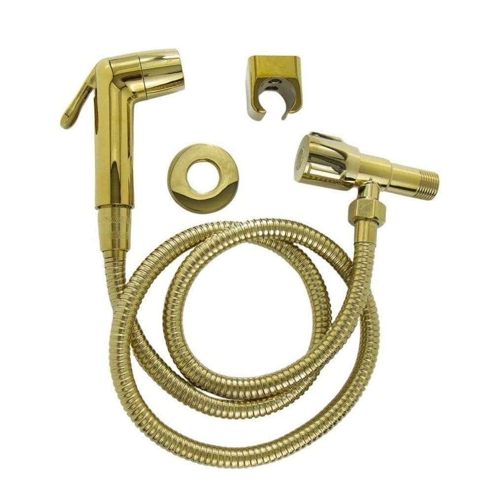 Ducha Higiênica Para Lavabo Banheiro Completo Dourado Cor:dourada