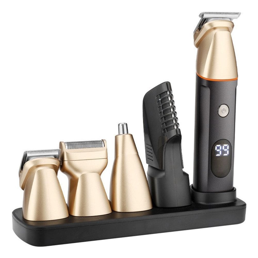 Máquina de cortar cabelo LCD, barbeador elétrico, depilador nasal, depilador