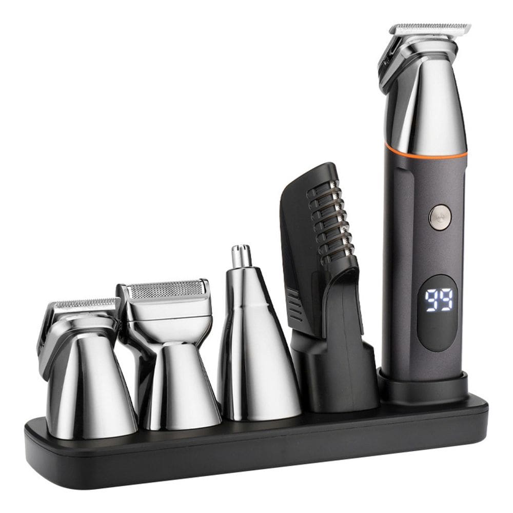 Máquina de cortar cabelo LCD, barbeador elétrico, depilador nasal, depilador