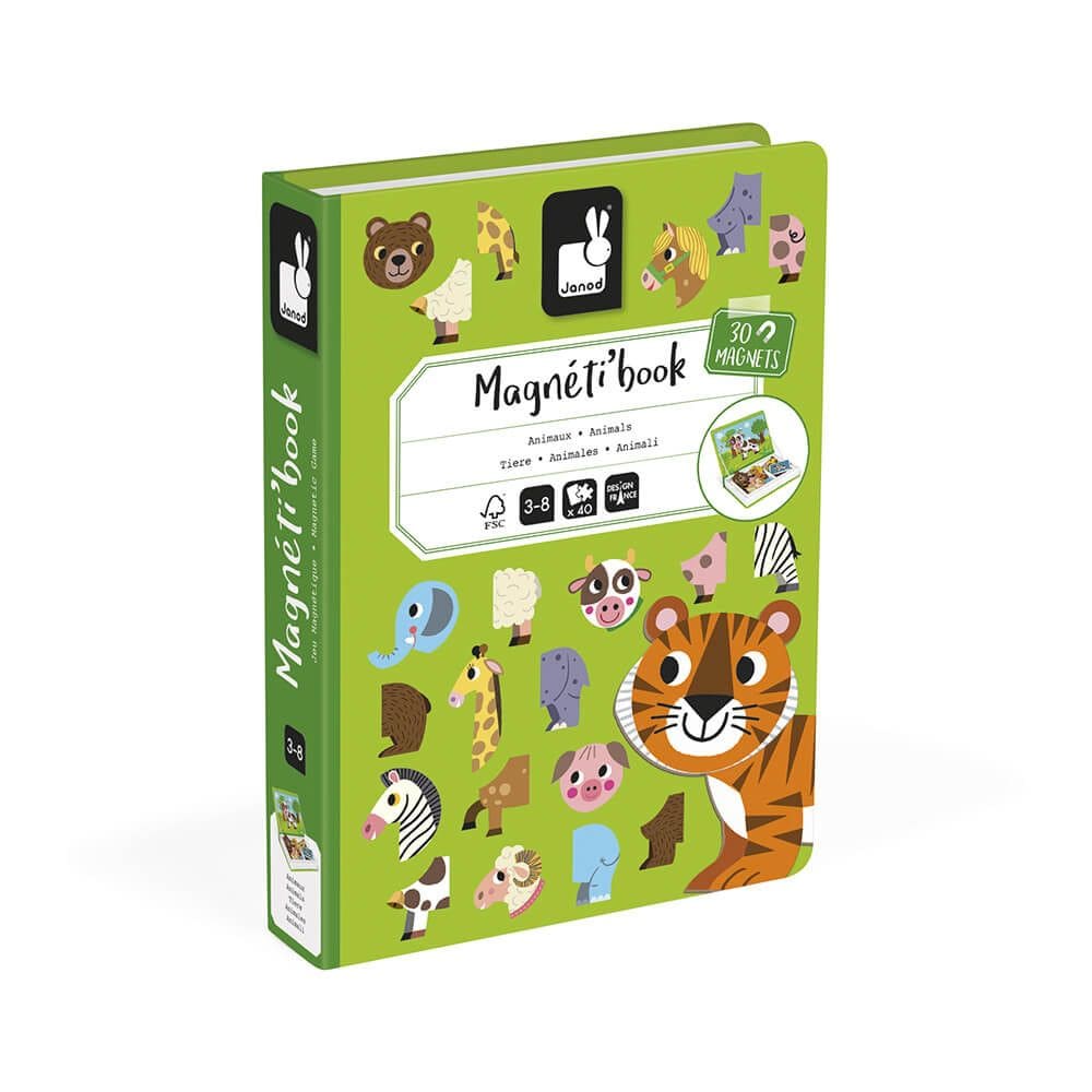 Livro Magnético Vida Animal 40 Peças - Janod