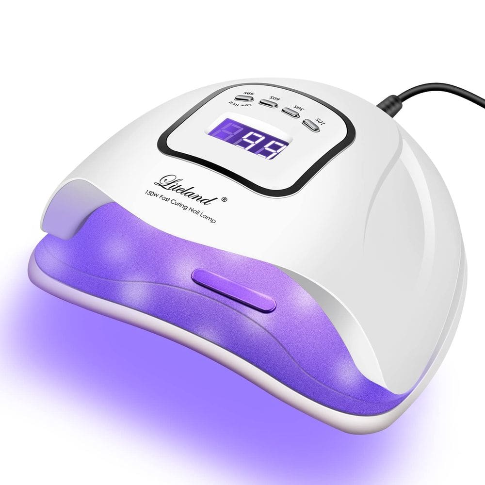 Lâmpada de unhas de gel UV Liteland 150W Luz LED para secador de unhas UV