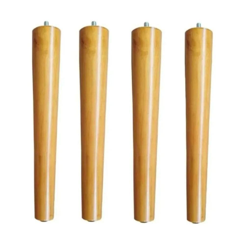 Kit 4 Pés Palito 32 Cm Eucalipto Poltronas Namoradeira Puffs