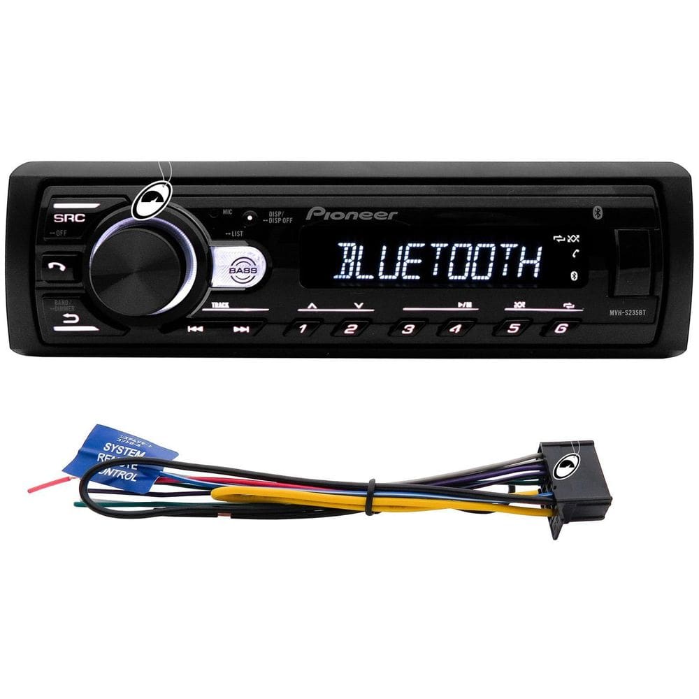 Rádio Pioneer Mvh-S235Bt Som Automotivo Usb Bluetooth 4