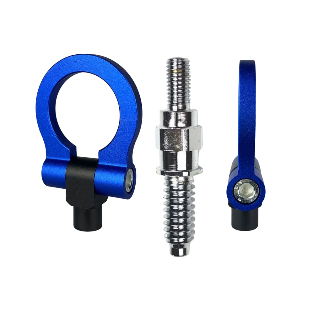 Engate Reboque Esportivo Tow Hook Modelo Europeu Azul Carro
