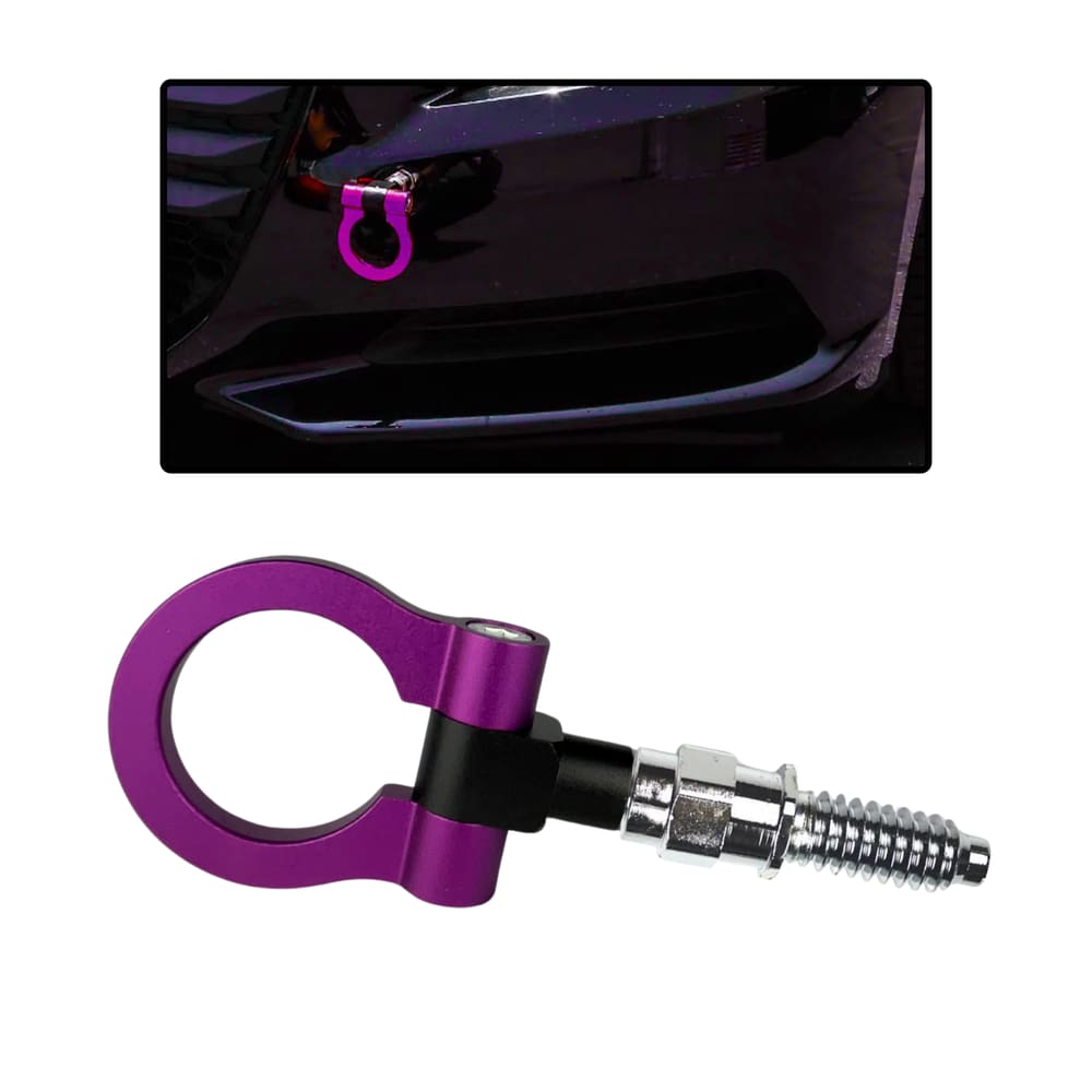 Engate Reboque Esportivo Tow Hook Modelo Europeu Roxo Carro