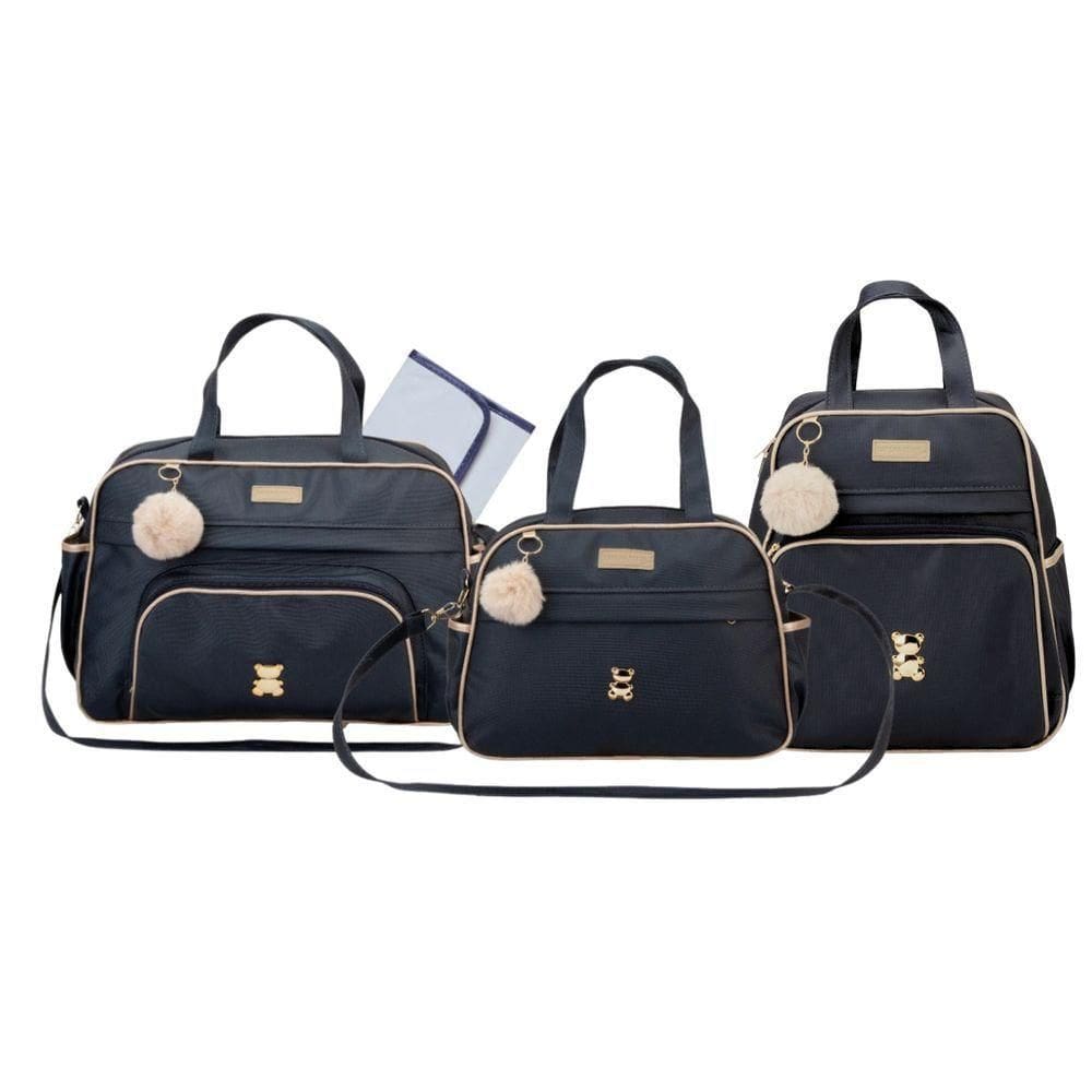 Kit Bolsas Maternidade Espera Feliz Petit Preto
