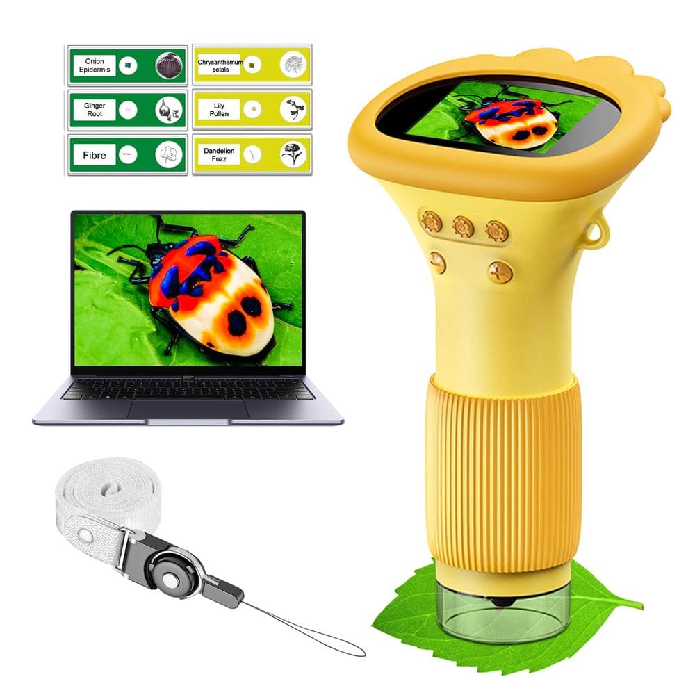 Microscópio WINWEND Kids  1000X com modos de foto e vídeo