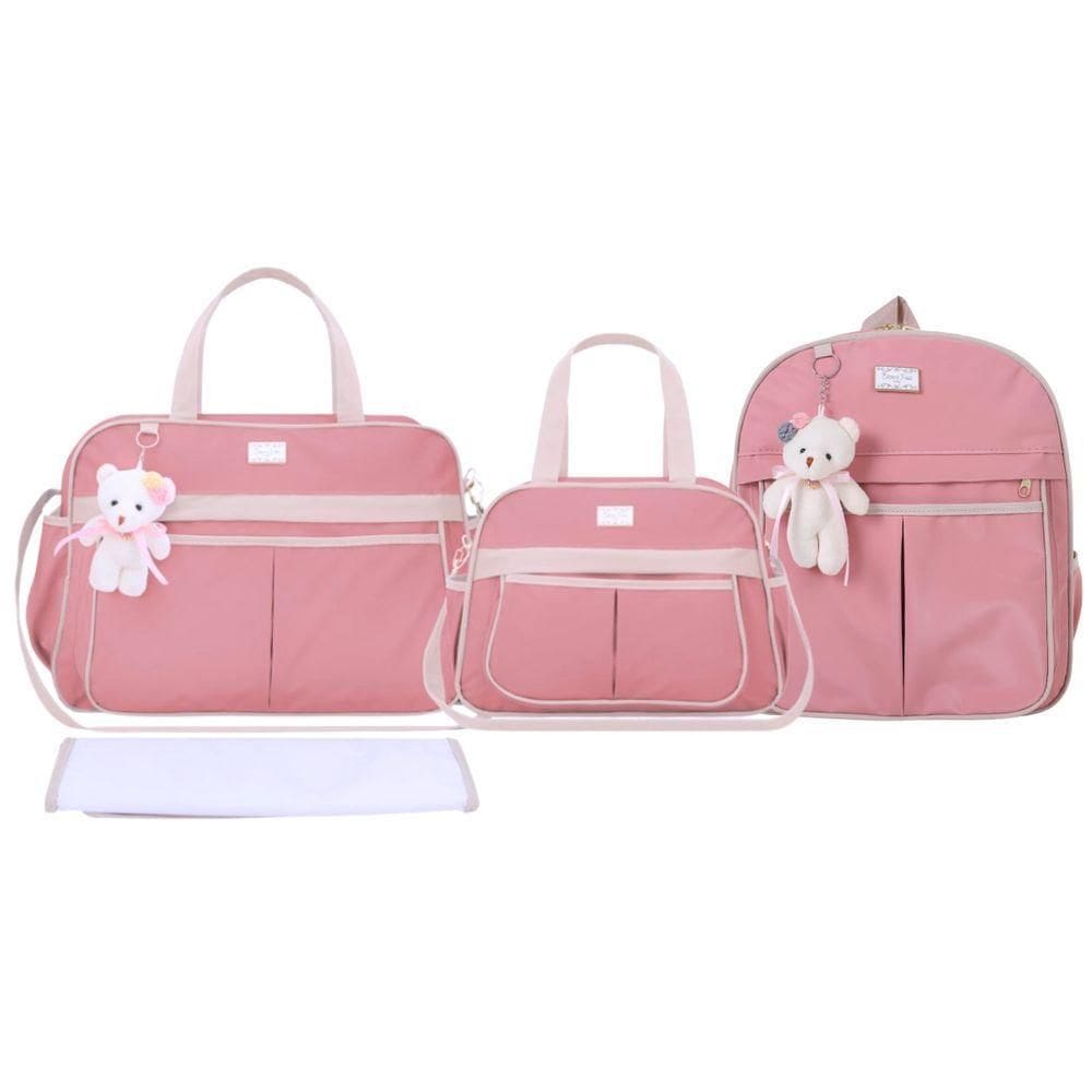 Kit Bolsas Maternidade Espera Feliz Luxo Hope Rosé