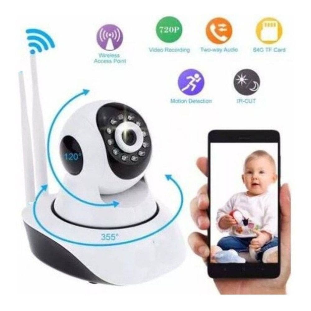 Câmera Babá Wifi Microfone embutido Detecção de movimento