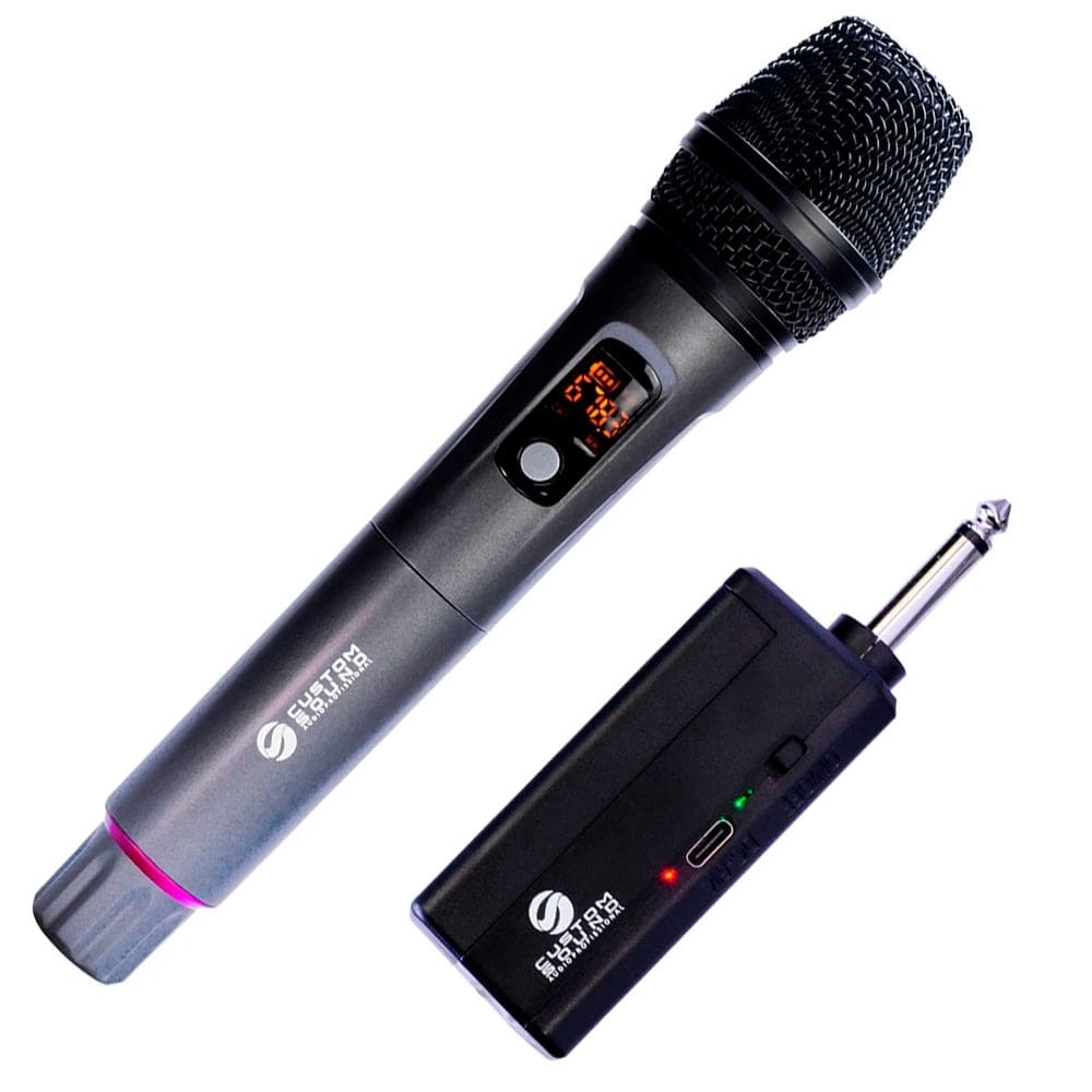 Microfone Sem Fio P10 Vhf Tipo-C Custom Sound Cw - 70