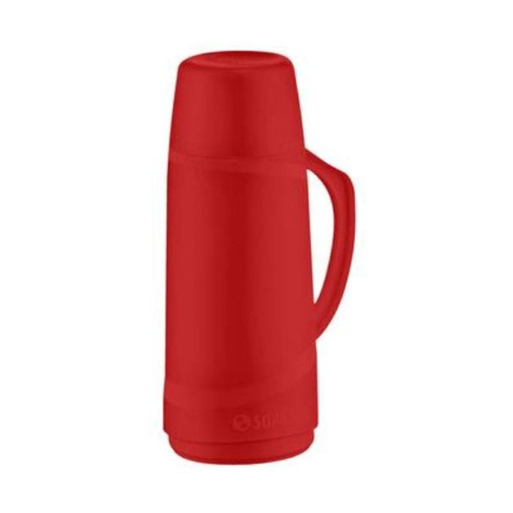 Garrafa Térmica Cristal Soprano 1L Vermelha