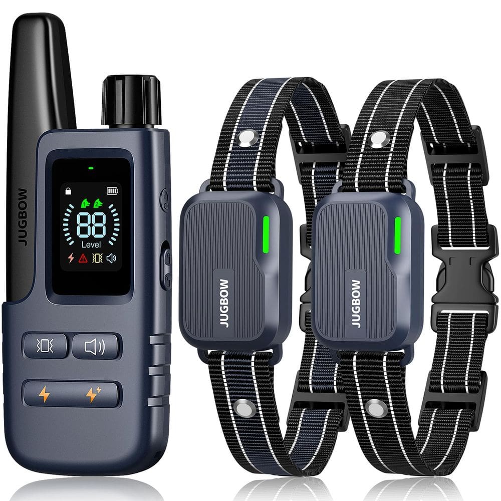 Coleira de treinamento para cães Jugbow Shock 2 Dogs 4 modos de treinamento