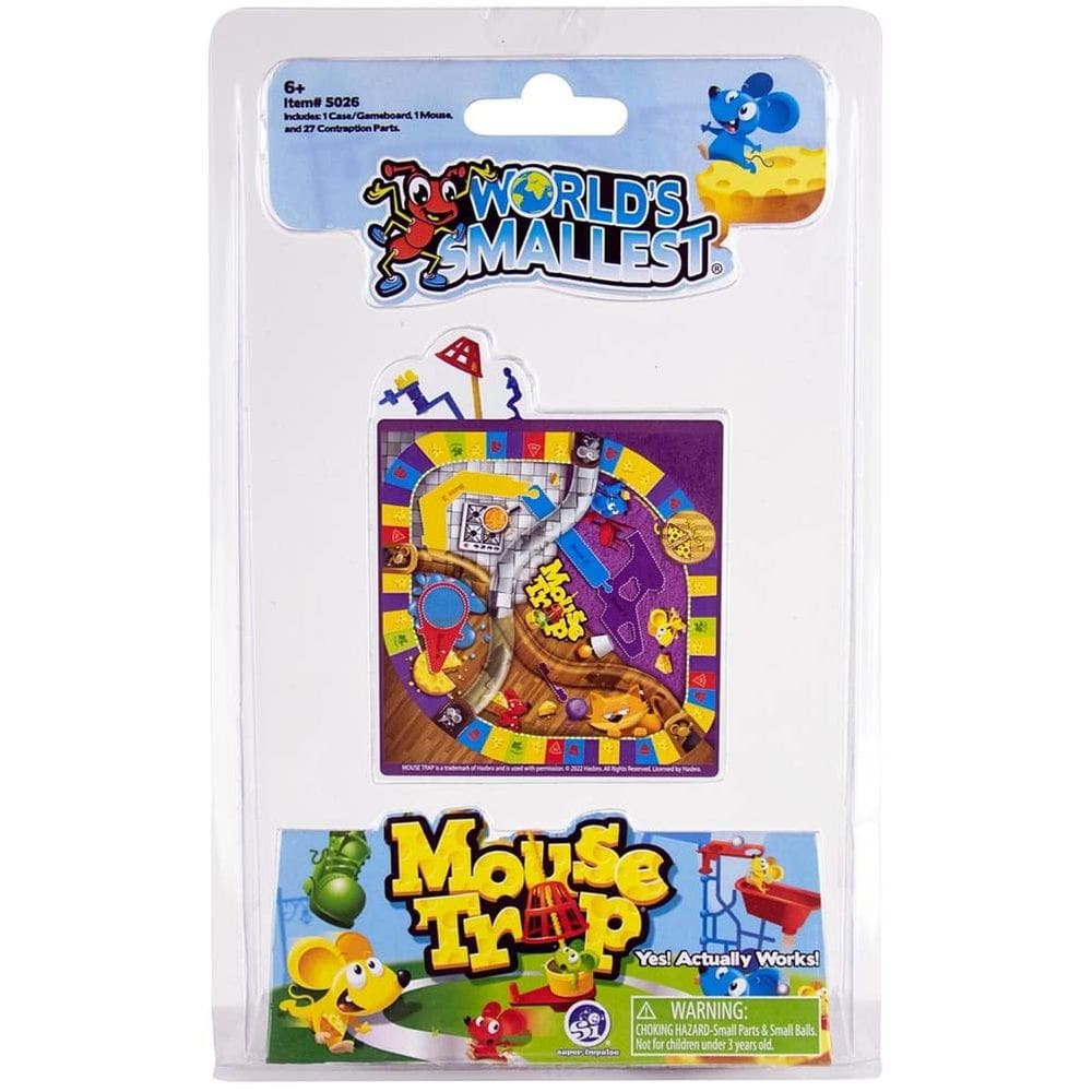 Mouse Trap Game é o menor jogo para 1-2 jogadores do mundo com estojo