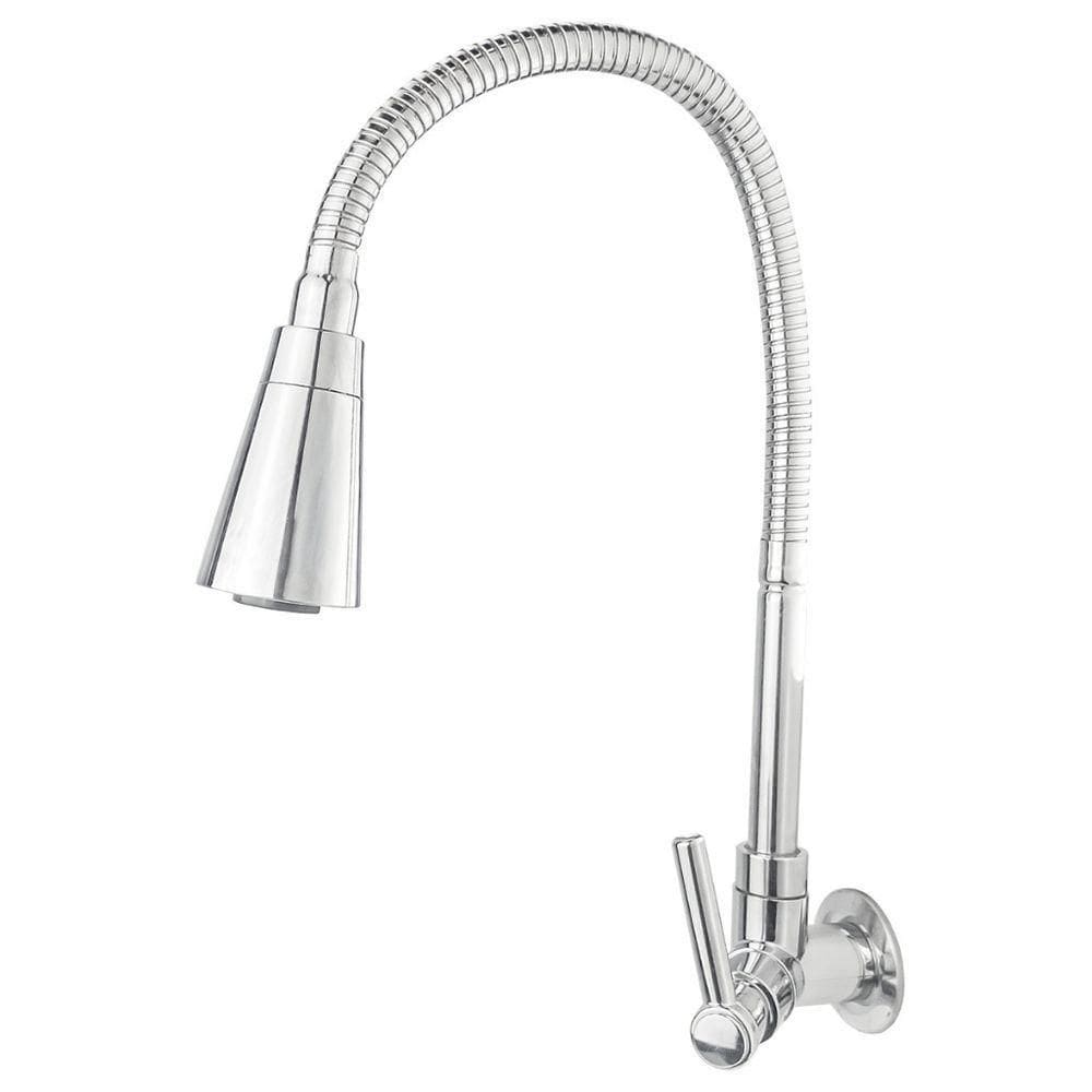 Torneira Gourmet Para Cozinha Parede Pia Dois Jatos Cone Cromado Cód. 6700