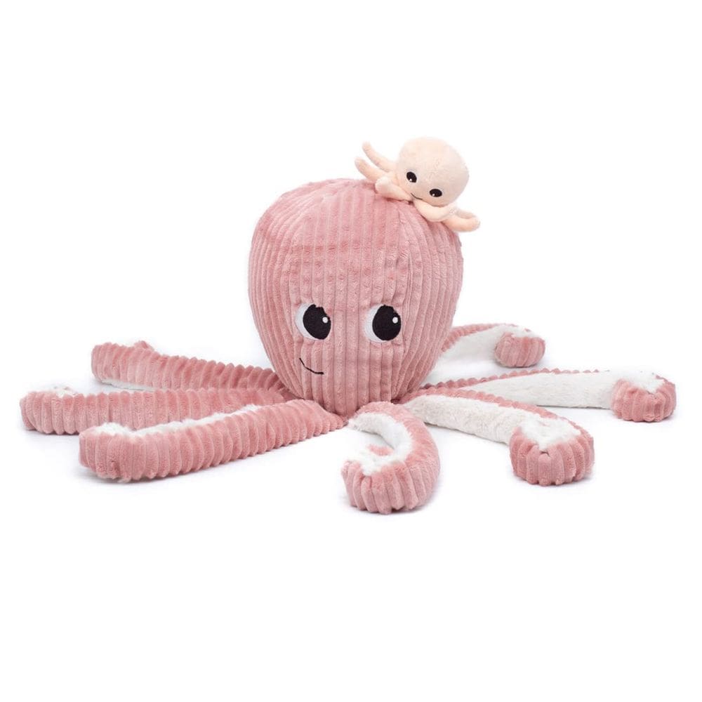 Brinquedo macio LES DÉGLINGOS PTIPOTOS Filou The Octopus 65 cm rosa