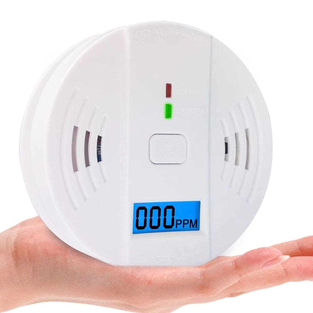 Detector de monóxido de carbono JYSONGHU com display digital e LED