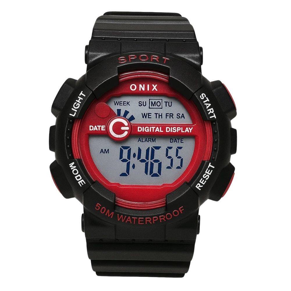 Relógio Masculino Onix Digital IT-855(0122) Preto e Vermelho