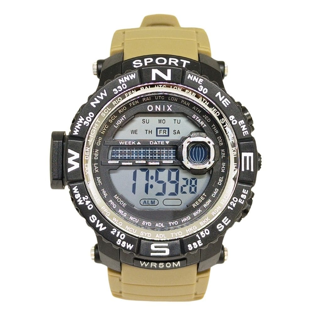 Relógio Masculino Onix Digital IT-889(0106) Preto e Bege