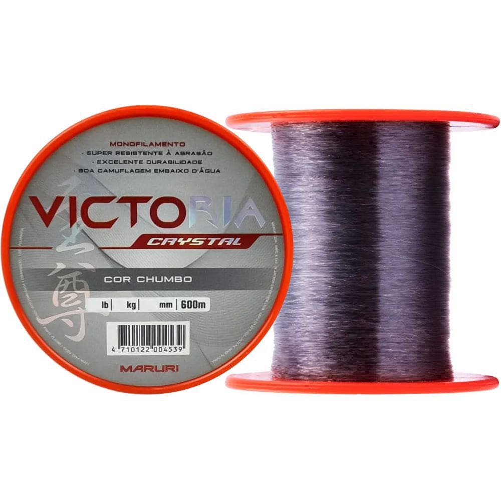 Linha Monofilamento Victoria Crystal 0,37mm 17lb 600m