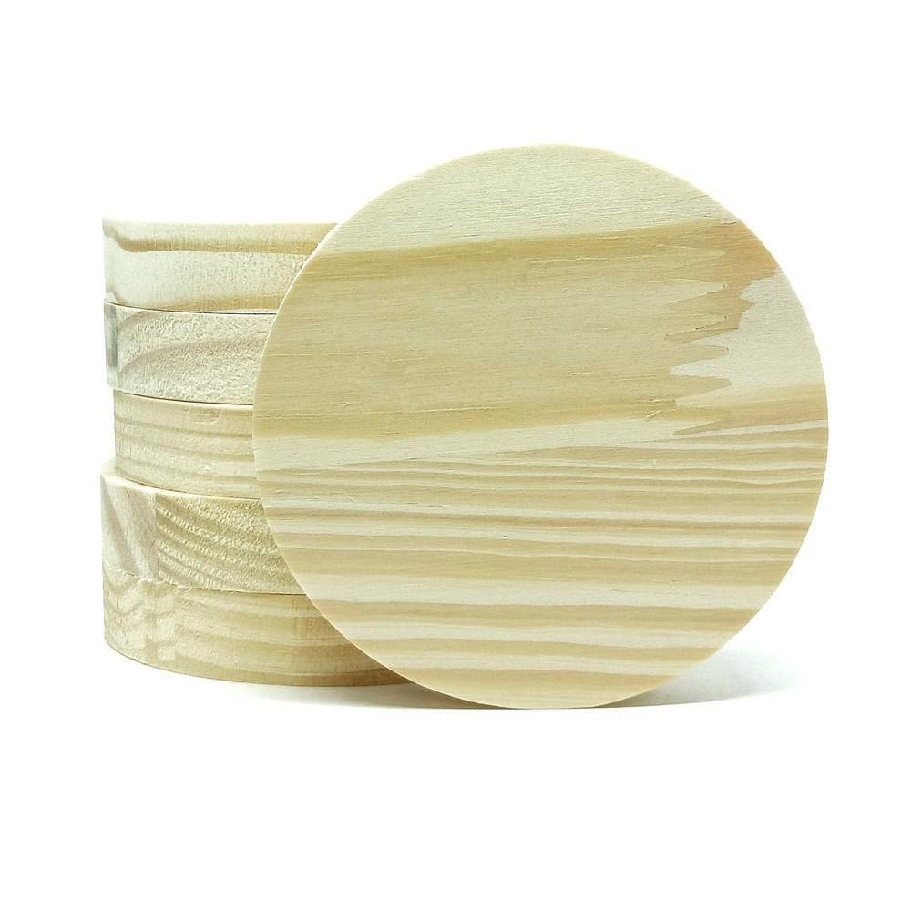 kit de 10 Unidades - Porta Copos Pinus Redondo