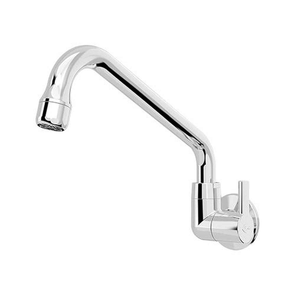 Torneira Cozinha Parede Bica Baixa Cromada - Blukit 1/2 Com Redutor De Vazão