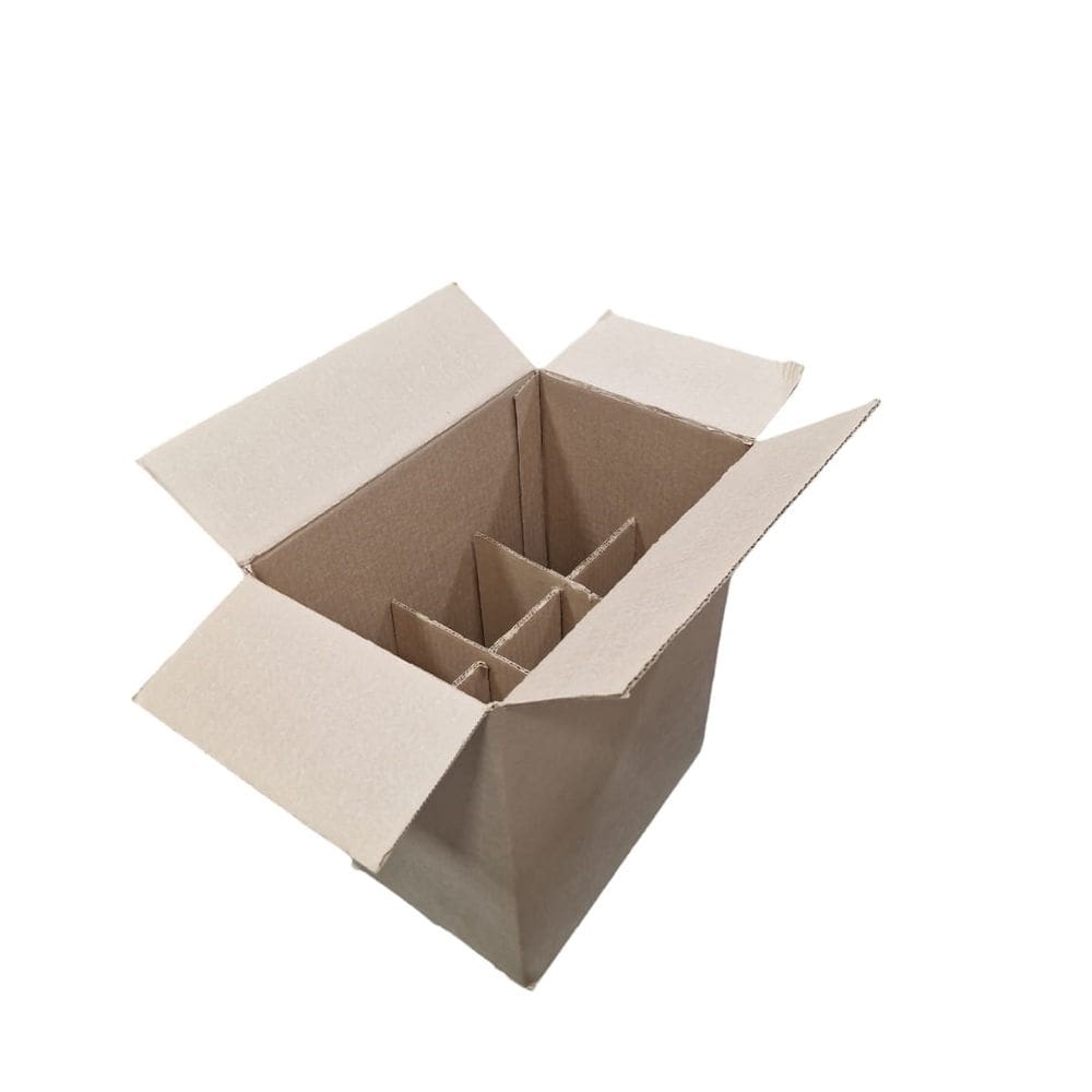 Kit Emb P Transporte 6 Garrafas C/10 Un Parda (28X18,5X33cm)