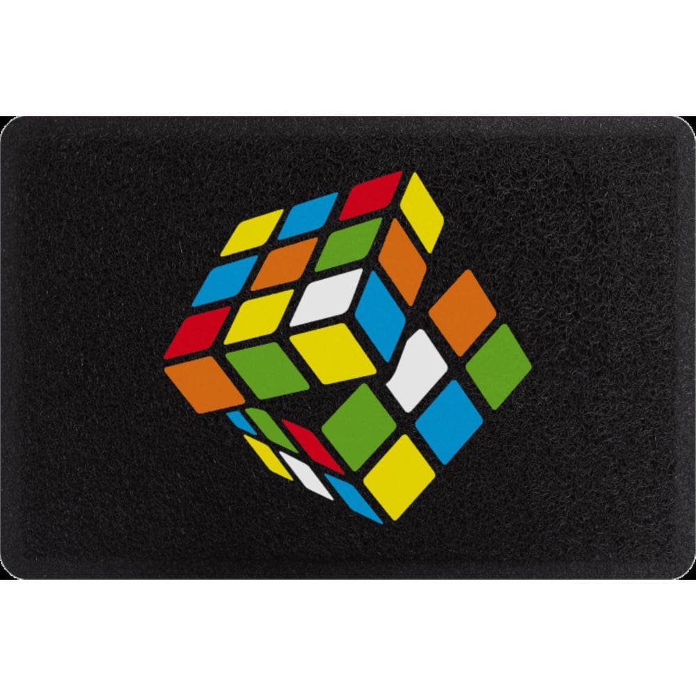 Tapete/Capacho Decoração Cubo Mágico