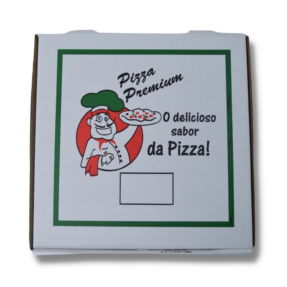 Emb. Quadrada P/ Pizza N. 35 C/ 50 Un Quadriculada 35X35x4cm