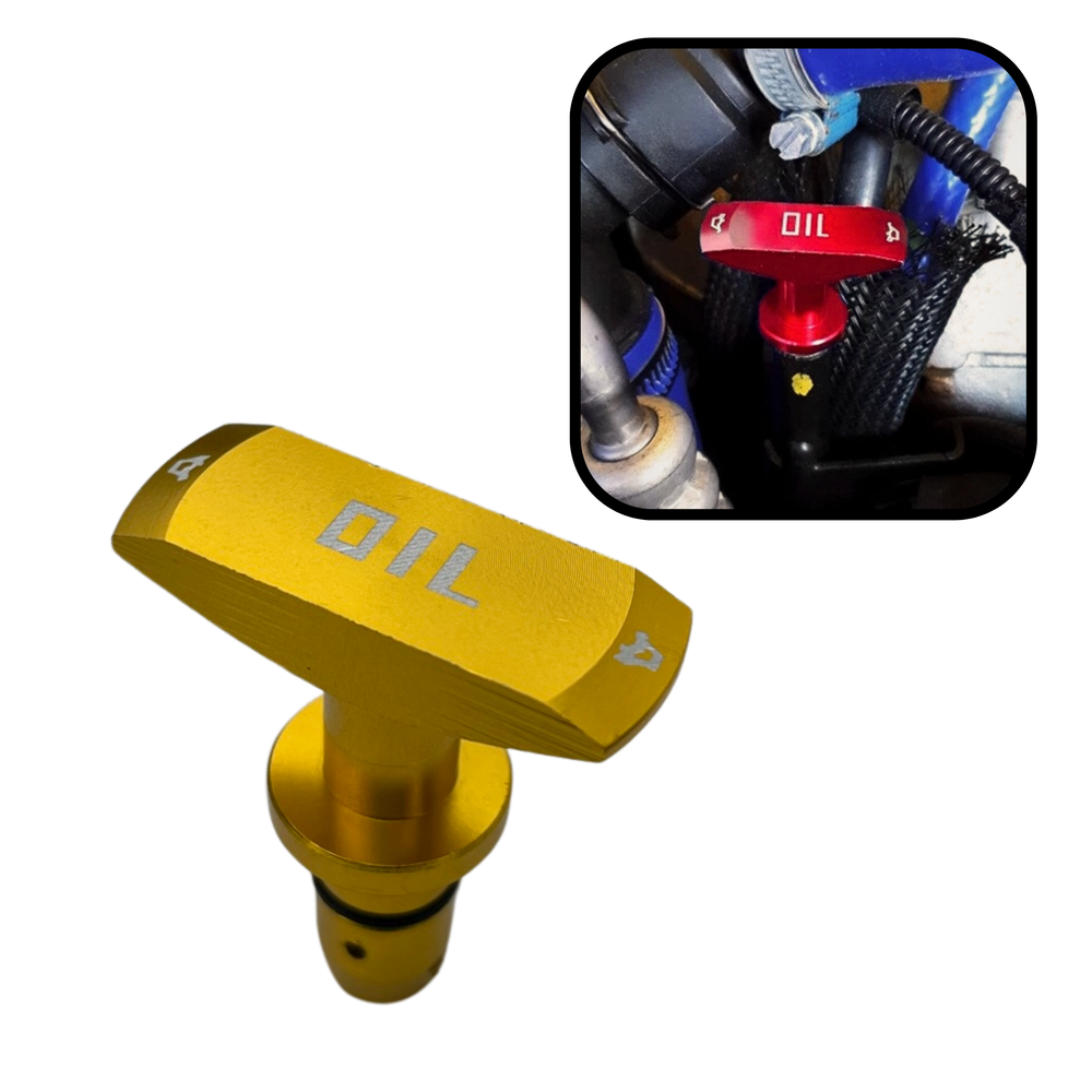 Puxador Vareta Óleo Motor Tuning Universal Amarelo Estilo BR