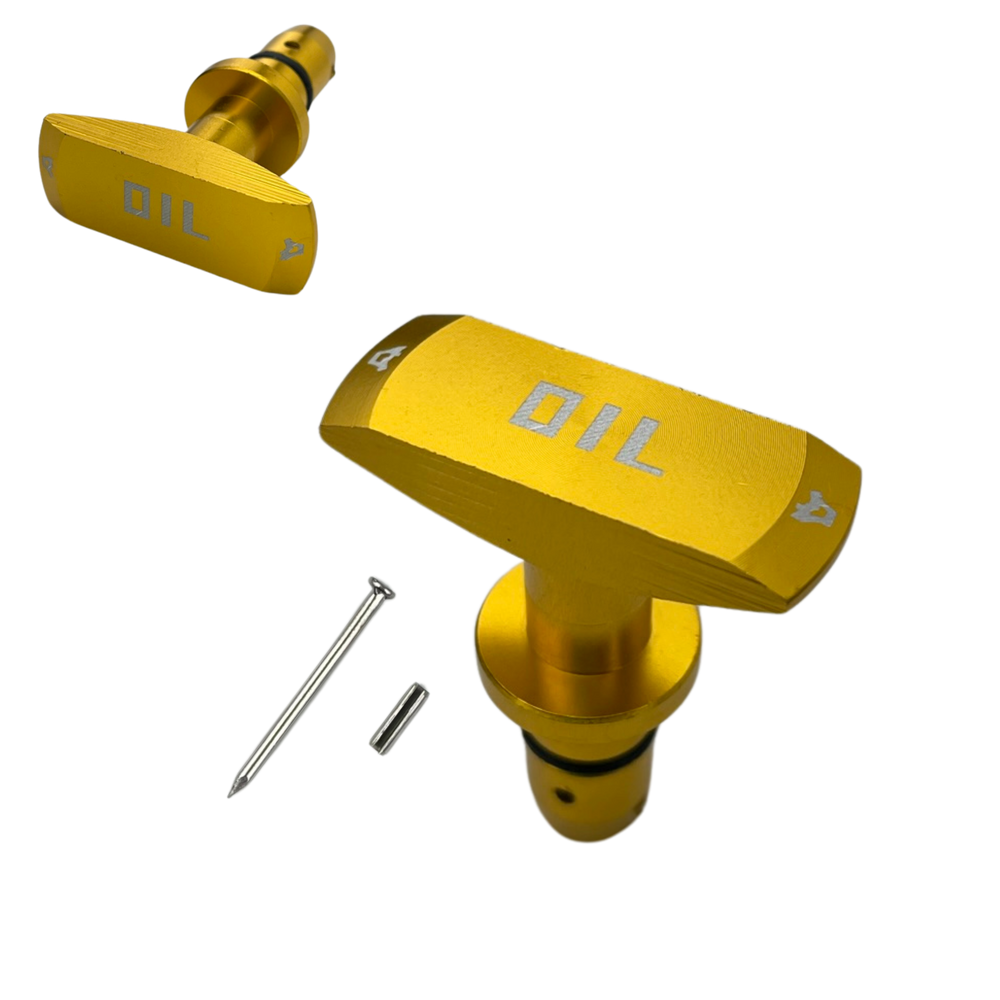 Puxador Vareta Óleo Motor Tuning Universal Amarelo Metal