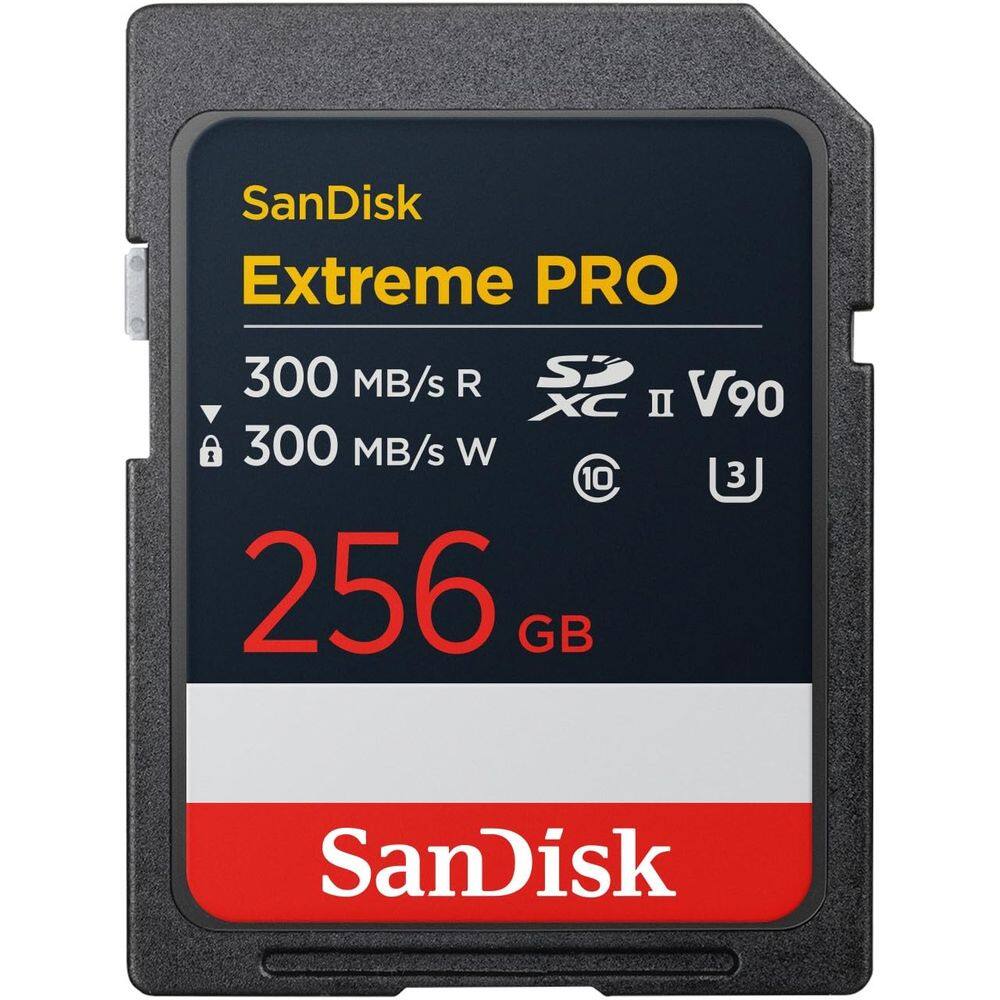 Cartão de memória SanDisk Extreme PRO SDXC UHS-II 256GB V90 8K