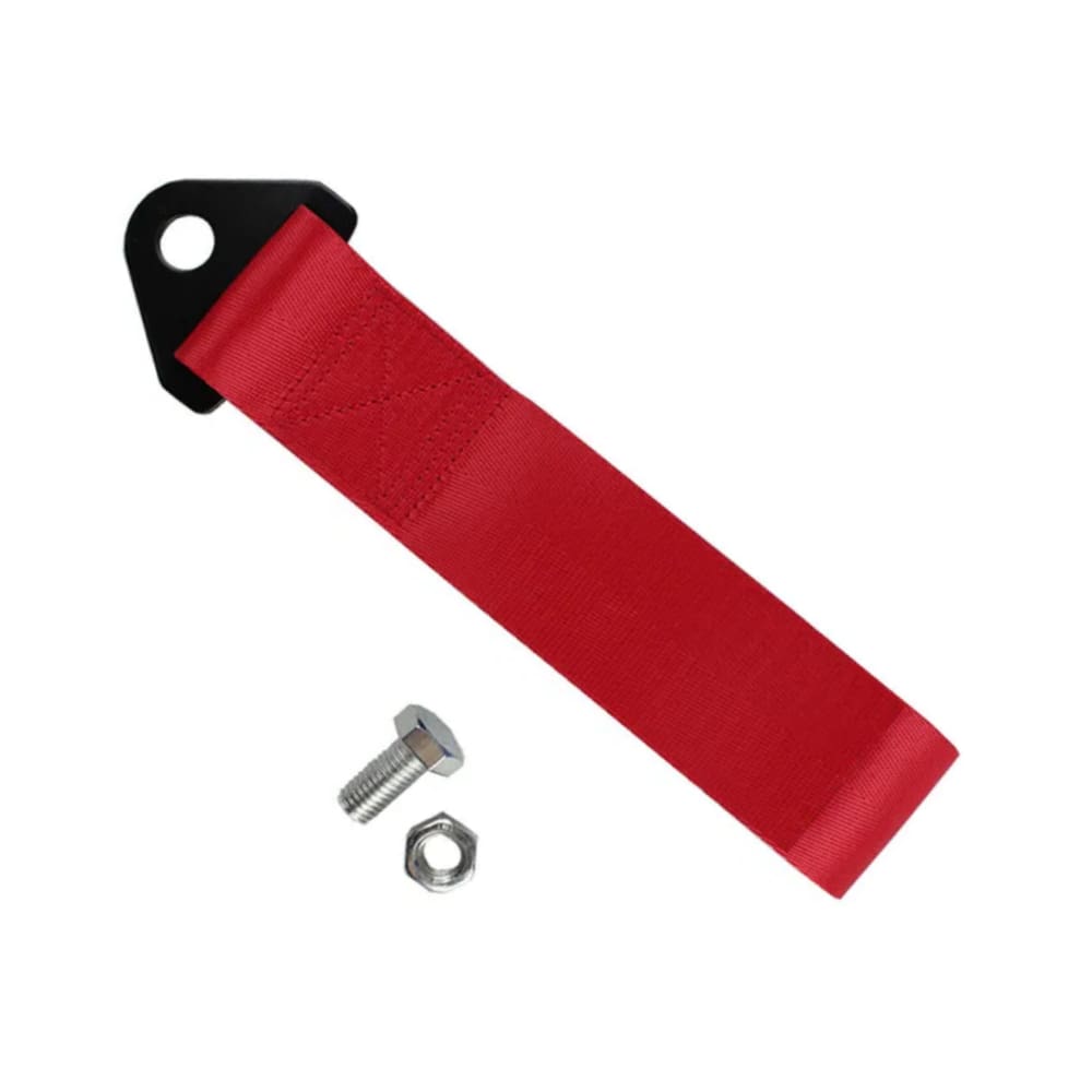 Kit Tow Strap Fita Roboque Cinta Engate Vermelho Estilo BR